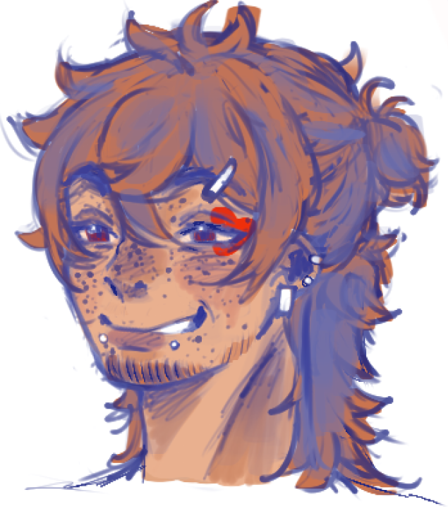 tenshiiOfHearts's tweet photo. Uhm gulps uh here guys have my uh 44 year old ace design for my future au..... 

(hair up, messy hair down, hair up but without lil mustache stubble) https://t.co/PeCM947r1t