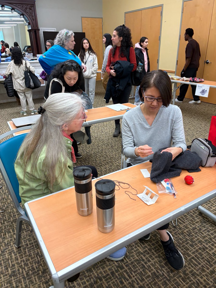 MyGreenMC's tweet photo. The mending lab was a success, and we could not have done it without you! If you have basic sewing and repair skills, we’d love to have you join our Fix‑It team! Your talents can help keep clothing out of the landfill. Learn more: https://t.co/C1ESEKYwY4 https://t.co/lafFrO36Rx