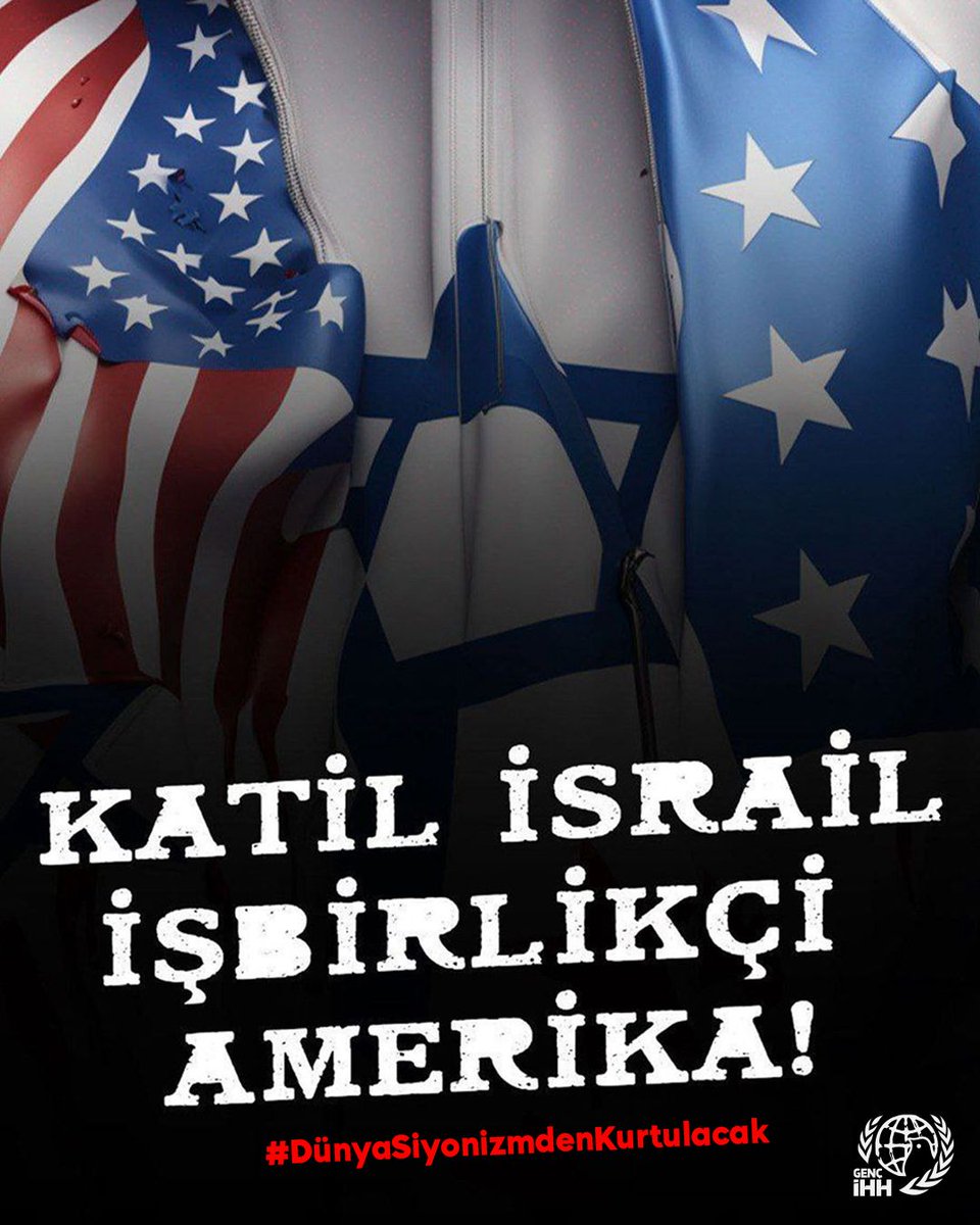 Katil İsrail, işbirlikçi Amerika!
#DünyaSiyonizmdenKurtulacak