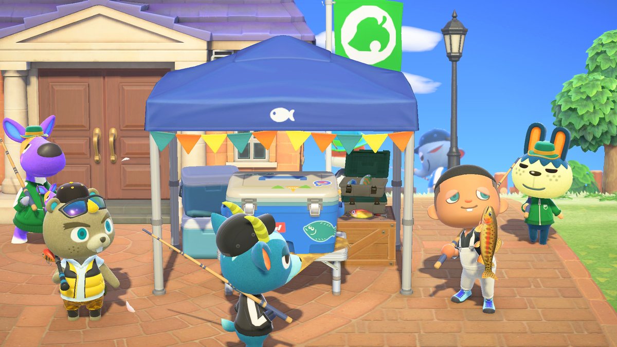 AC_Marie_BE's tweet photo. Amis de la pêche, bonjour ! Êtes-vous prêts pour le tournoi de pêche aujourd'hui ? Pour participer, adressez-vous simplement à Pollux. Je vous rappelle que l'événement se tient entre 09:00 et 18:00. Bonne pêche ! https://t.co/bC0VZZIXpW