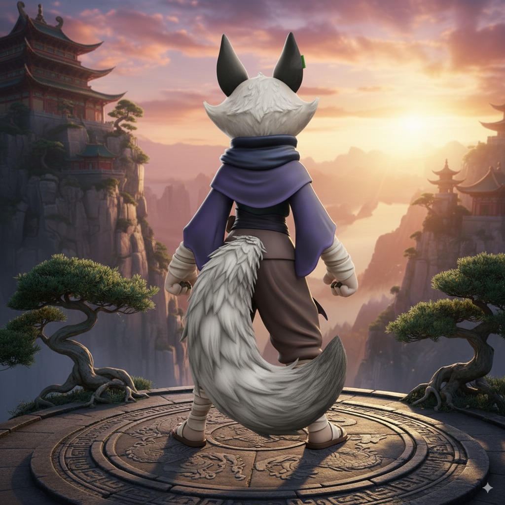 zhen_renoji's tweet image. Zhen 3d model (not mine) looks so cute, wished she was this tall so she doesn't have to stand on a chair to kiss Po Passionately 💙🦊
#Zhen #Kungfupanda4
