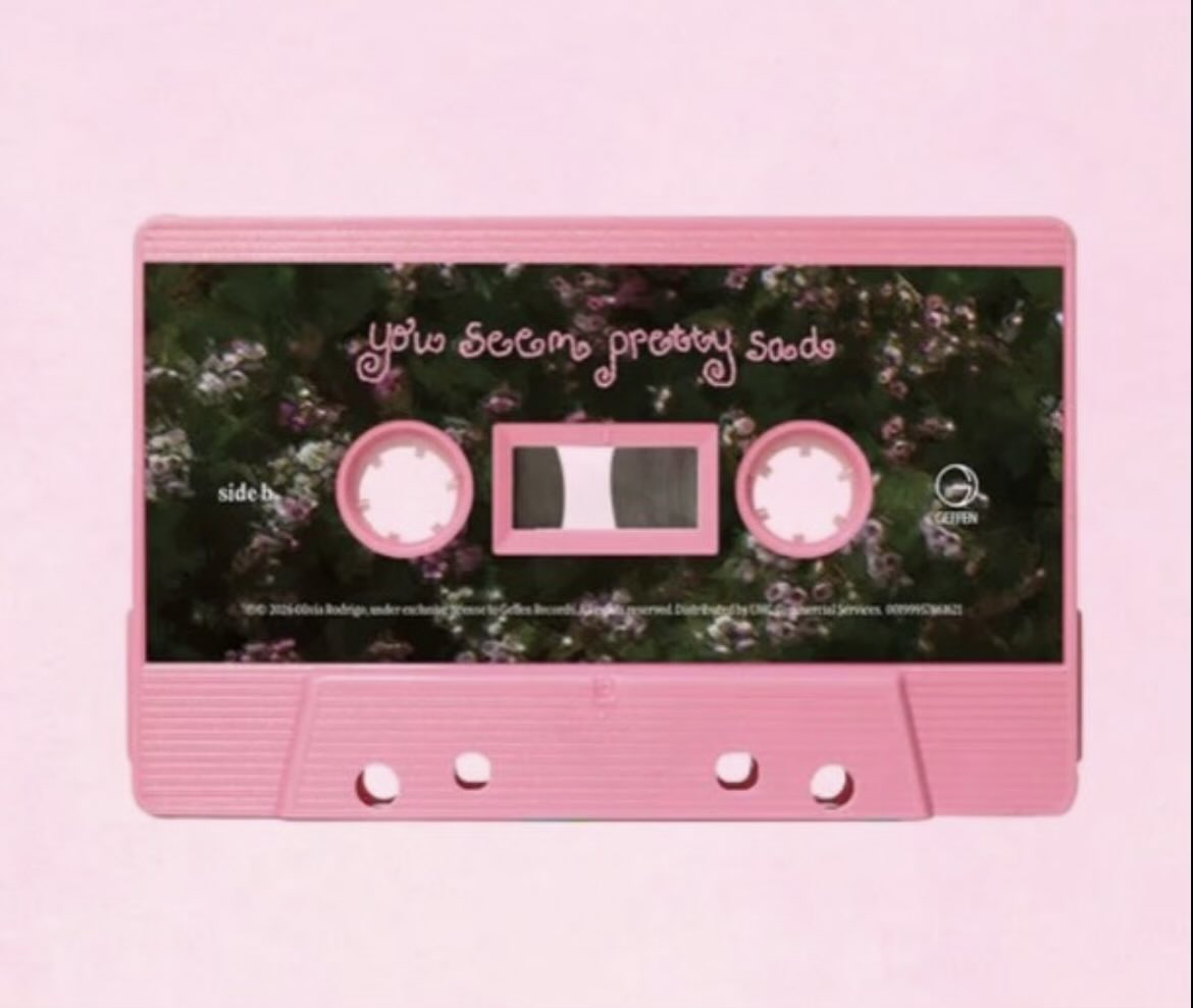 side a: girls so in love
track 1
track 2
track 3
track 4
track 5
track 6

transition
track 7 drop dead

side b: you seem pretty sad
track 8
track 9
track 10
track 11
track 12
track 13