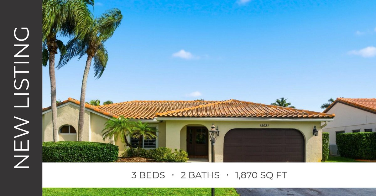 HowardGordonRE's tweet photo. 📍 New Listing 📍 Take a look at this fantastic new property that just hit the market located at 15031 Windover Way, Davie, Fl 33331 in Davie. Reach out here or at (305) 924-0393 for more information!

Listed by Jennifer Ferac... https://t.co/H9nCrBwaWI https://t.co/b2KtG8aStN