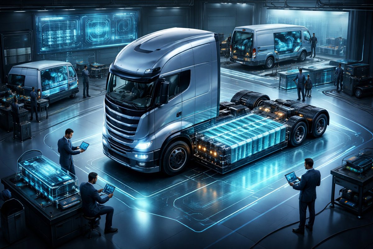 hackernoon's tweet image. A new structural–thermal battery design reduces weight, improves cooling, and boosts safety in electric trucks reshaping commercial EV efficiency &amp;amp; performance.
#electricalengineering #electricvehicles...Show more