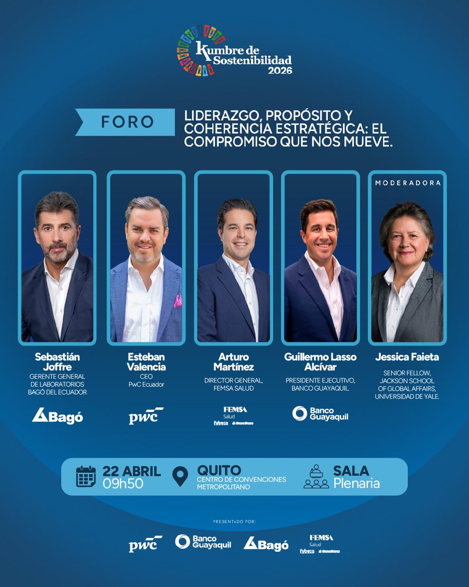 El liderazgo empieza con propósito.
Nuestro CEO, Esteban Valencia, compartió en la UDLA reflexiones sobre talento, liderazgo y cómo la IA está transformando el futuro del trabajo.
Seguimos impulsando espacios que desarrollan talento en el país.
#PwCEcuador #Liderazgo
