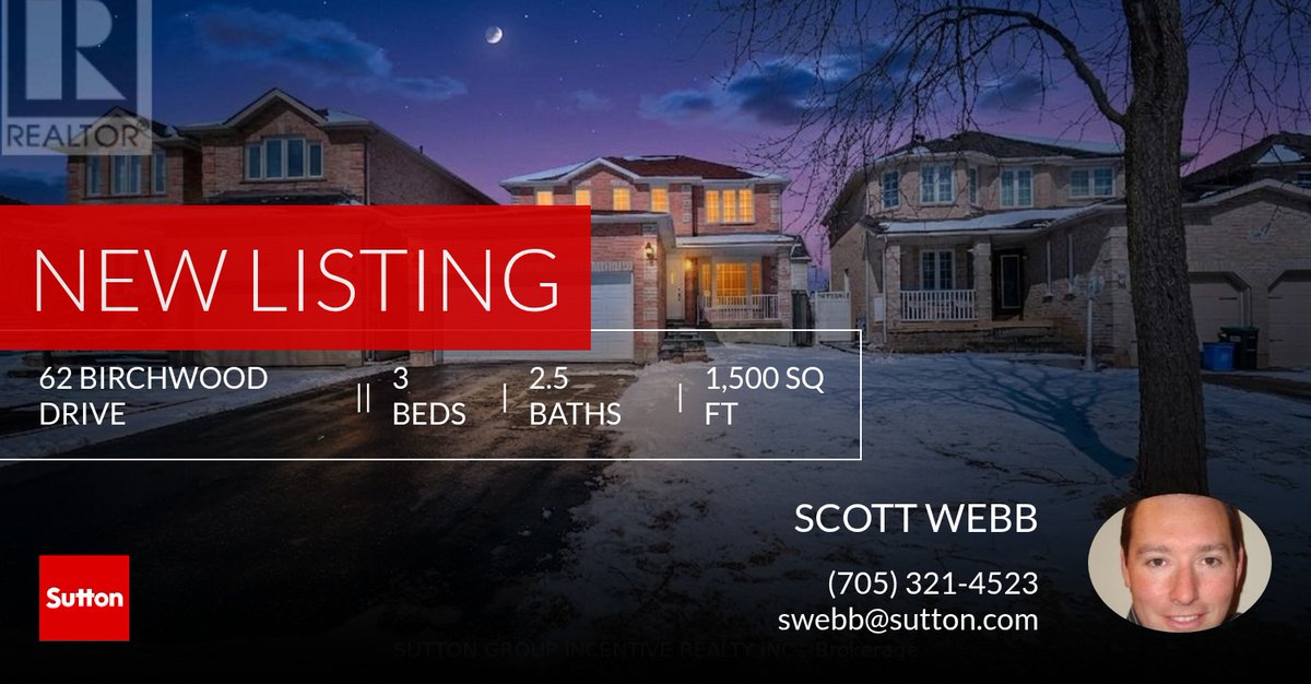 webbscottk's tweet photo. 📍 New Listing 📍 Take a look at this fantastic new property that just hit the market located at 62 Birchwood Drive in Barrie (east Bayfield). Reach out here or at (705) 321-4523 for more information!

Listed by MARY RALSTON

SCOTT... https://t.co/VcSdwppNj4 https://t.co/ddAm7YyuxV