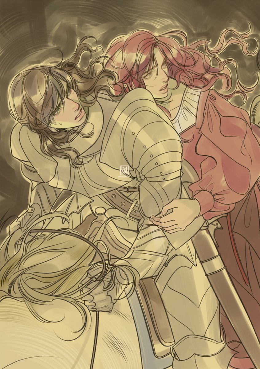 knight!leon and maiden!claire