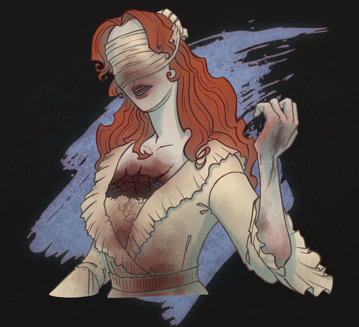 whiteclover_art's tweet photo. ▪️ gift for my friend @CheesySofiko ▫️
  
#Deadbydaylight #dbd  #SallySmithson https://t.co/9z74OgfIkh