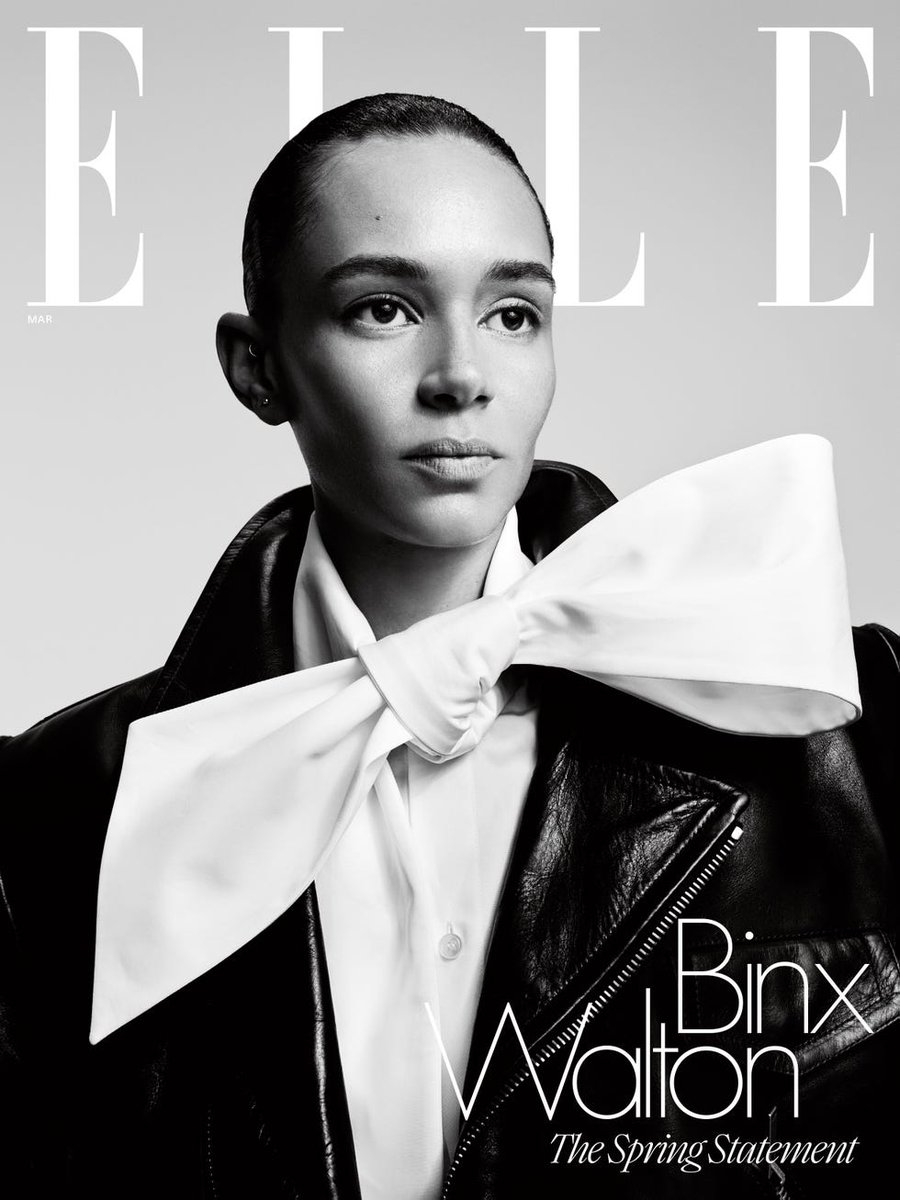 jeanmicheldames's tweet photo. Binx Walton for Elle Magazine.
Shot by Willy Vanderperre

Cover in Saint Laurent. Spread in CHANEL by Matthieu Blazy and Bottega Veneta by Louise Trotter. Fashion continues being fun and whimsical. https://t.co/r0MUqnWbrP