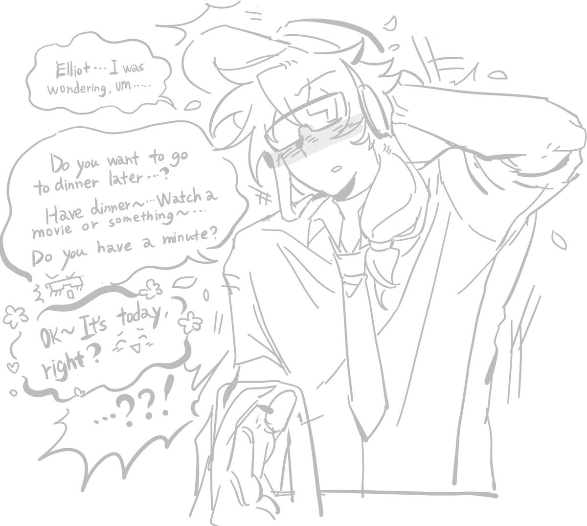 SuanX27163's tweet image. I send a little stock of previous paintings..^ω＾
I drew something stupid.
#Paycheck #chance #elliot