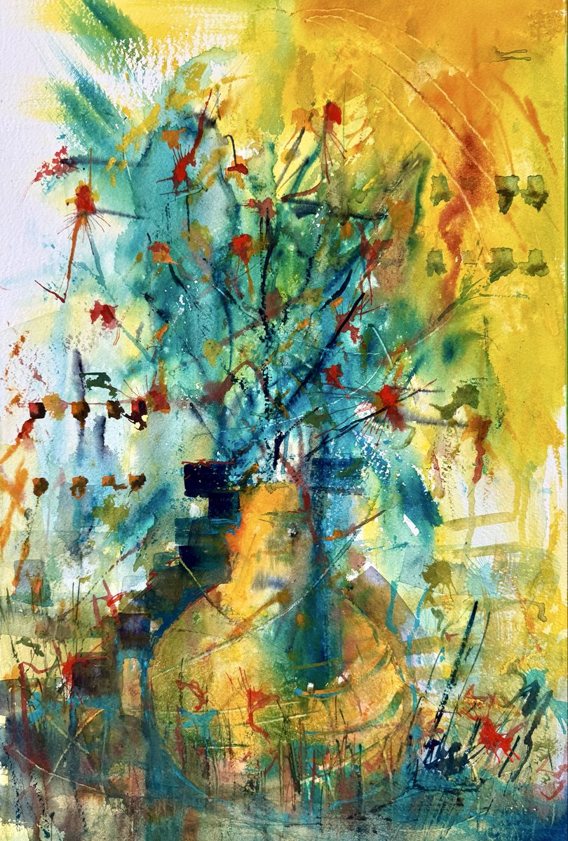 RonanCahill15's tweet image. Abstract Watercolour by Ronan Cahill... work in progress... #kunst