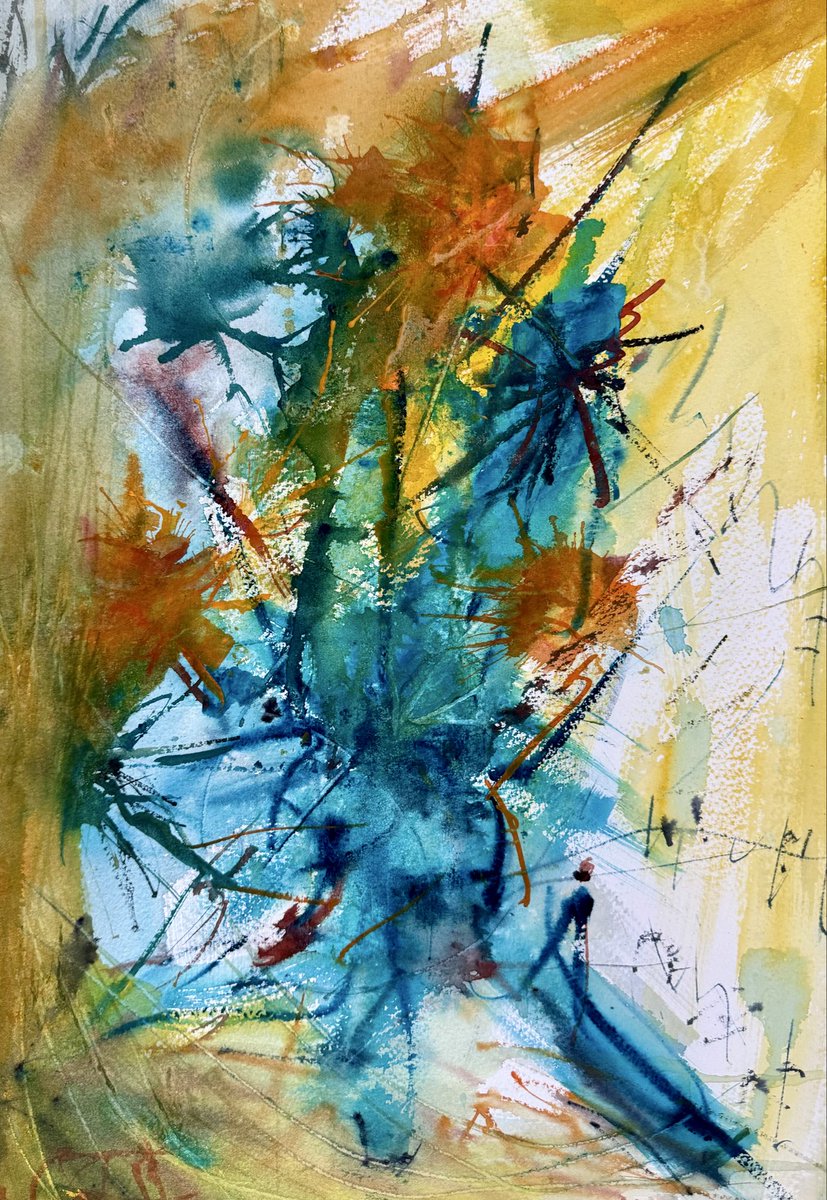 RonanCahill15's tweet image. Abstract Watercolour by Ronan Cahill... work in progress... #kunst