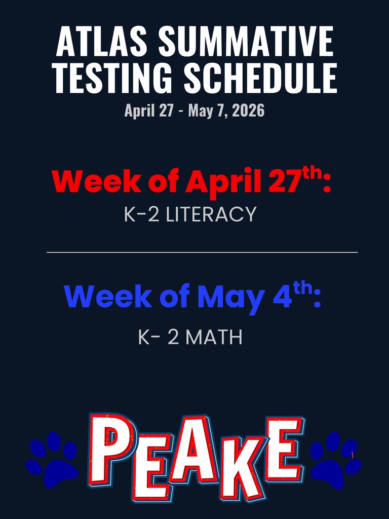 APSD_News's tweet image. Parents/Guardians, our students will be participating in the summative assessments for the state in the coming weeks. Please check the scheduled testing dates on the graphics.  If you have any questions or concerns, please contact your child’s school. 
#BadgerPride