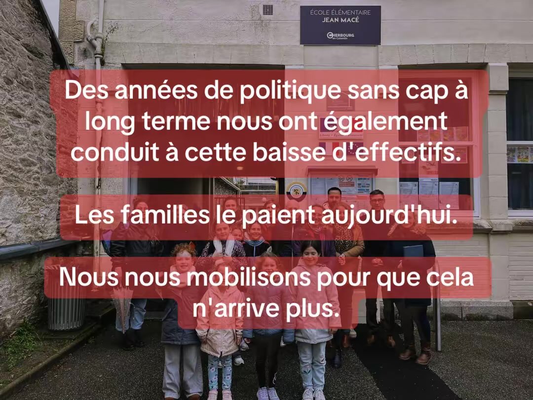 MargueritteCam3's tweet photo. Aucune des classes de Cherbourg-en-Cotentin n'est sauvée, il est temps de reprendre des projets d'attractivité, de cadre de vie, d'accueil des familles et de logements depuis trop longtemps laissés à l'abandon. https://t.co/O4b6nyAbUG