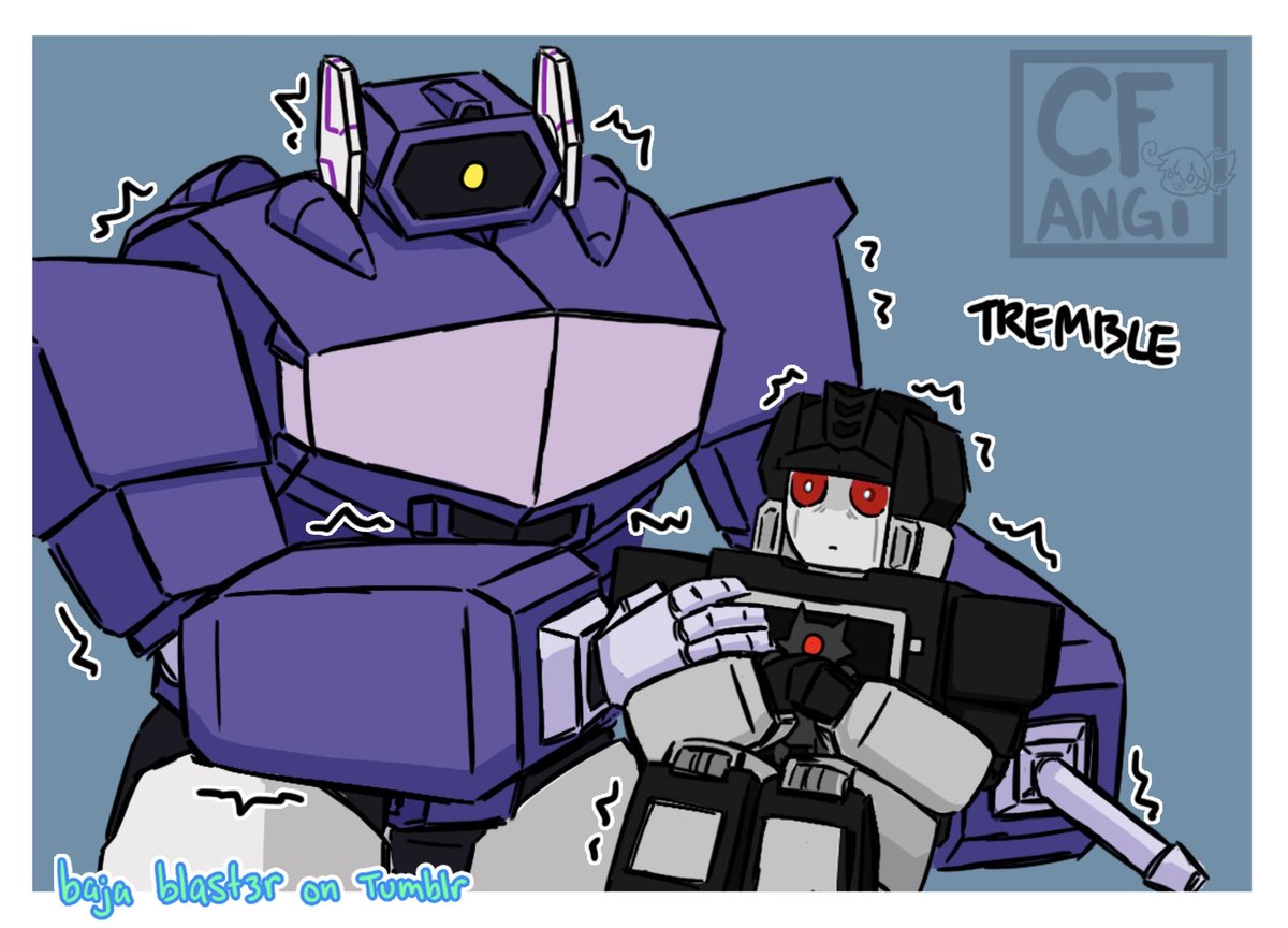 cfangi_art's tweet image. He’s a little nervous 

#Transformers #maccadam #wavewave #soundblaster