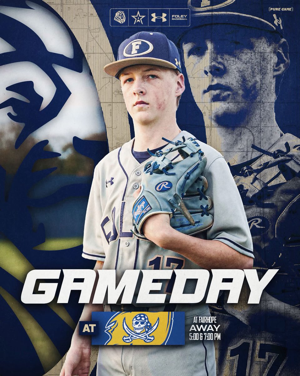 foley_baseball's tweet photo. We continue with Area play today! 
Come out to Fairhope tonight and cheer on our Lions!!!
Double Header @ 5pm &amp; 7pm https://t.co/9RllE6RJKt