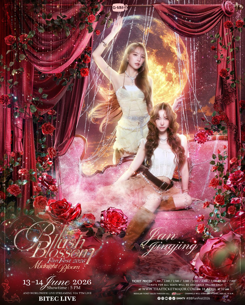 jingjuing's tweet photo. 𝖡lush 𝖡lossom 𝖥an 𝖥est 2O26: 𝖬͟𝗂͟𝖽͟𝗇͟𝗂͟𝗀͟𝗁͟𝗍͟ ͟𝖡͟𝗅͟𝗈͟𝗈͟𝗆 {... ☾🌷} Mark your calendar for June 13–14 and step into a dreamy night full of soft lights and quiet magic. Come meet the 16 angels who will make the night gently bloom and linger like a beautiful dream. https://t.co/xwymk5IO2i
