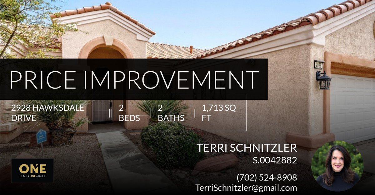 terrischnitzler's tweet photo. Major Price improvement on this Beautiful Home in the Active adult community of Sun City Summerlin-

Terri Schnitzler -Realty One Group Nevada
📱702-524-8908
TerriSchnitzler@gmail.com
Lic# S.0042882
Serving  all of your real es... https://t.co/YYhUtqn0sb https://t.co/b7JdLNpd62
