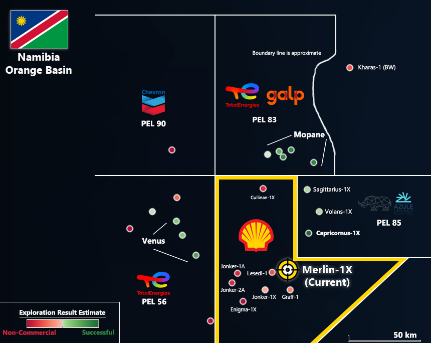 Shell Nol Shell's first Namibian exploration well since December 2024 (7th since ...