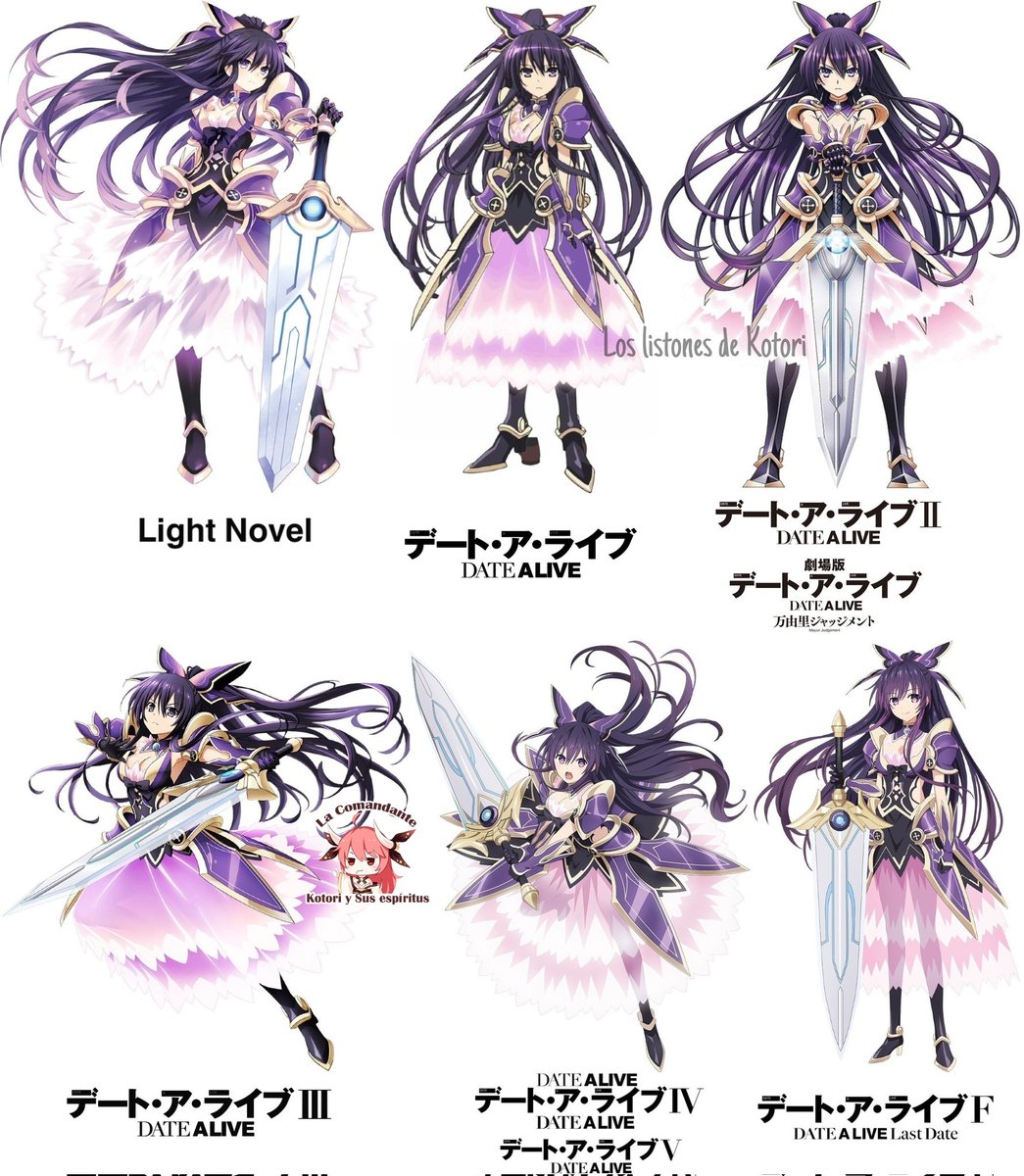 KotoriEfreet05's tweet photo. La evolución de Tohka Yatogami a lo largo de todo Date A Live.

#date_a_live #デート・ア・ライブ #デアラF #夜刀神十香 https://t.co/NxEgmPOf4O