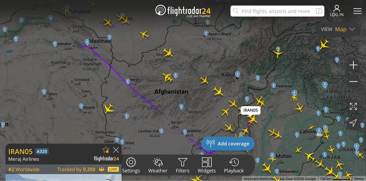 bitter_truth_1's tweet photo. Iranian delegate is just going to reach Islamabad Iran04 and Iran05 spotted in Pakistani airspace. #امن_کا_سفیر_پاکستان #IslamabadTalks #Pakistan, #USIranTalks #GuardiansOfPeace #JD #Vance Two Iranian https://t.co/Fo5WrvCKtF