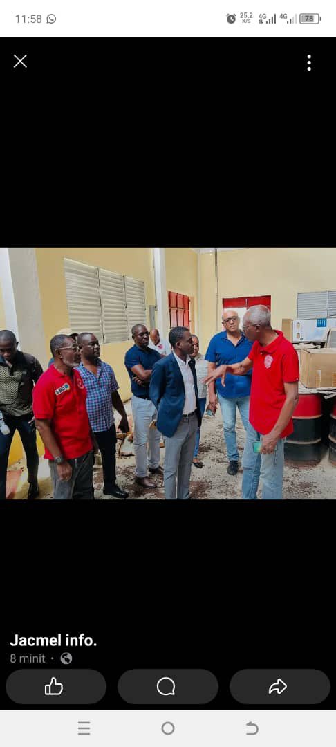 InstitutNFP's tweet photo. Le Directeur Général en tournée d’évaluation au CFPT de Jacmel
Dans une dynamique de relance et de modernisation du système de formation professionnelle, le Directeur Général de l’Institut National de Formation Professionnelle (INFP)…
https://t.co/mtNdyr119M https://t.co/fFRwBeKHtb