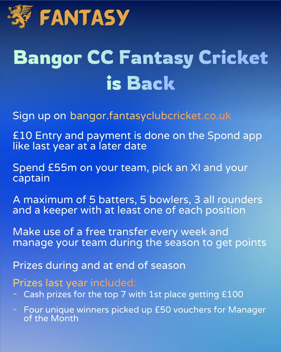 Bangor Cricket Club tweet media