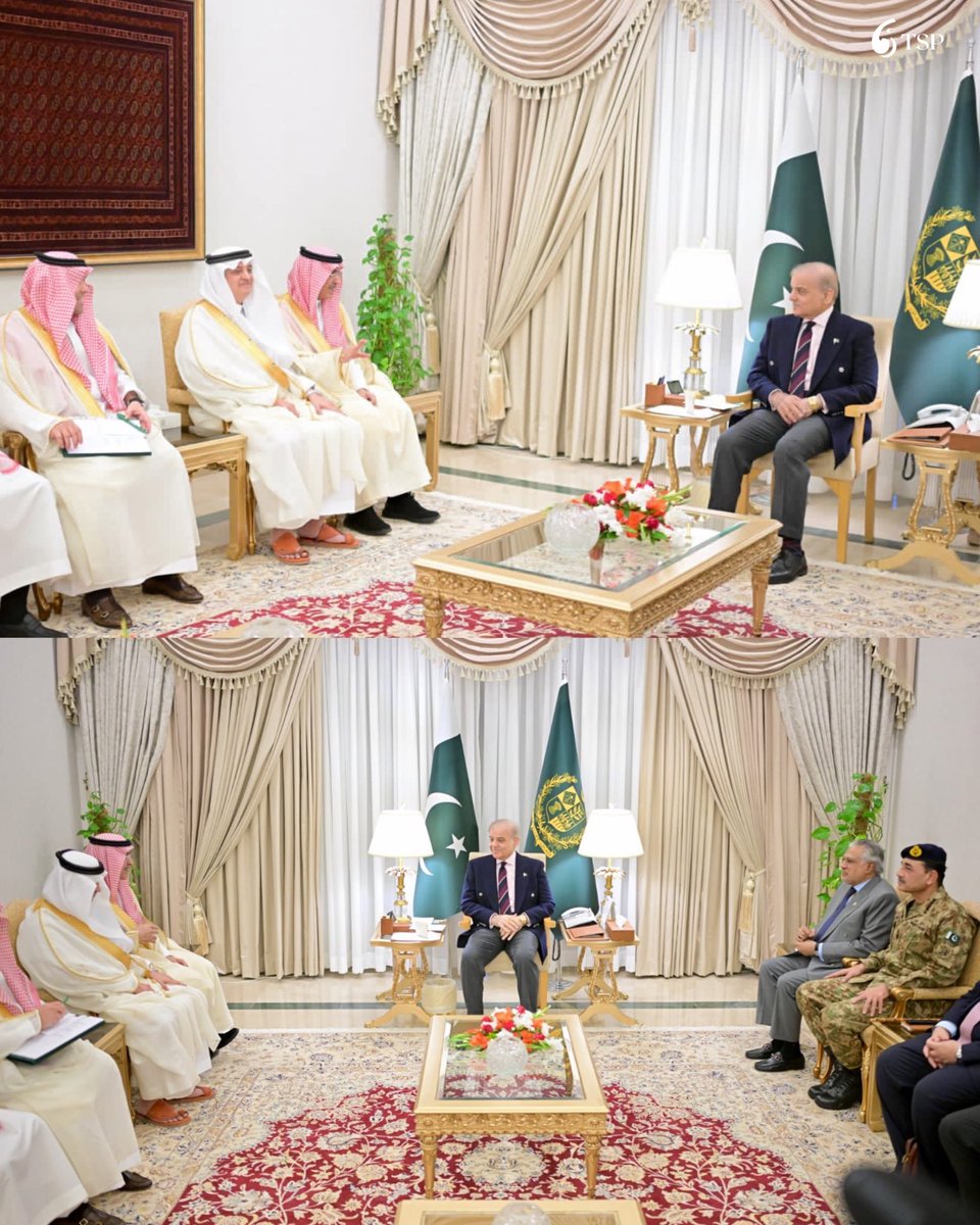 وزير المالية السعودي محمد الجدعان يلتقي رئيس الوزراء الباكستاني محمد شهباز شريف في إسلام آباد