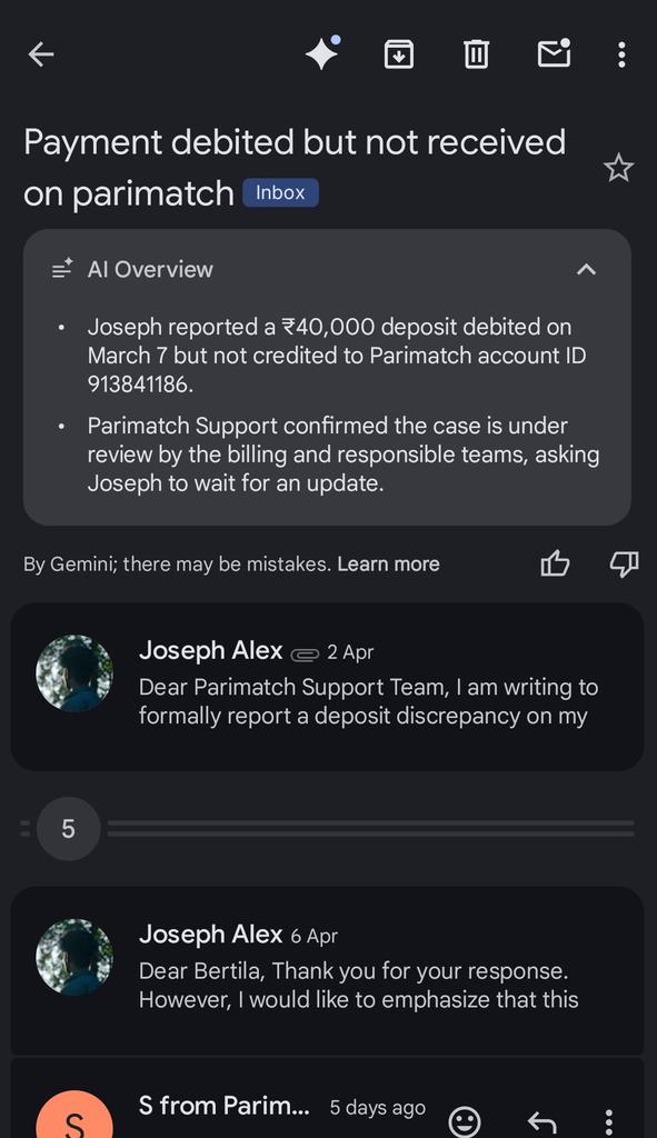 ReyonaJosef's tweet photo. I have deposited a total of ₹69,000 to @parimatchindia, but the money has not been received in my Parimatch account and has been debited from my bank #Parimatch #BettinhApp #IPL #Sportsbetting https://t.co/MBNVf81Heg
