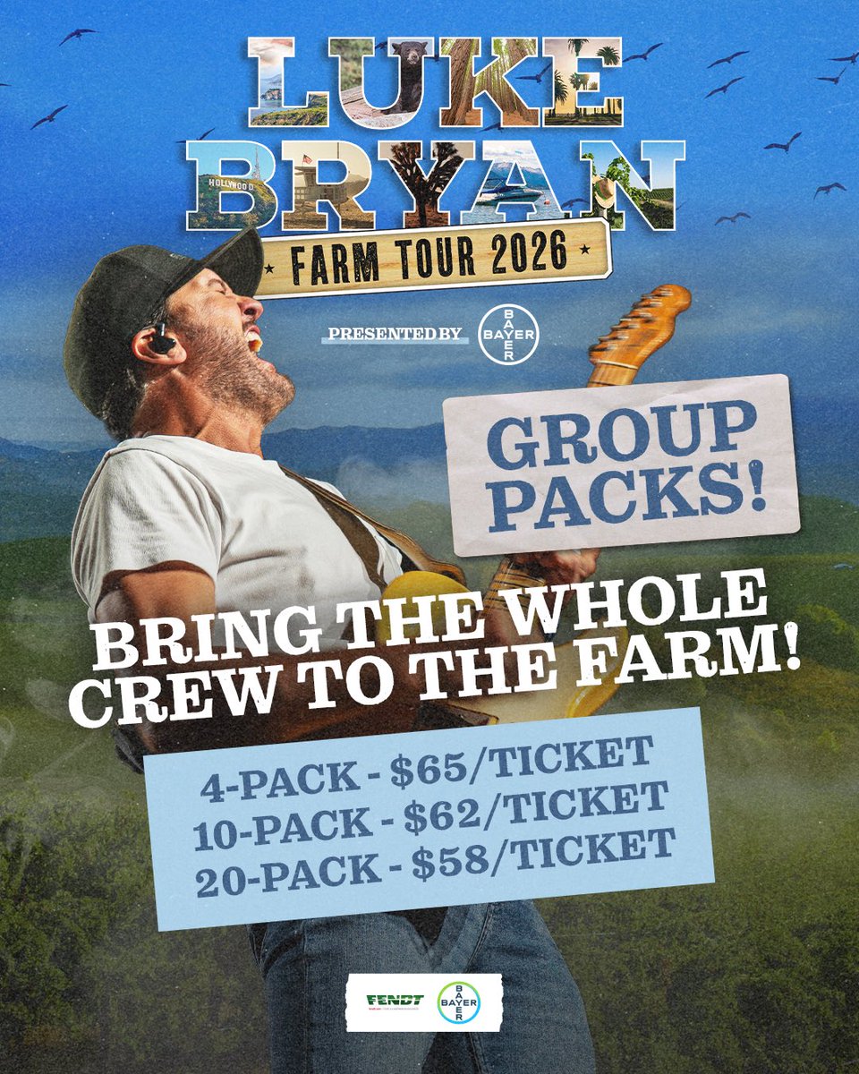 963KUBB's tweet photo. Check out the new special group rate discounts when you get all your friends involved, buying 4-packs, 10-packs &amp; 20-packs for special group discounts!  Keep listening to win your 4-packs, right here on KUBB!
Here’s the link to grab your tickets!!!!
https://t.co/ZZ1GXO7ut3 https://t.co/5weYOa01hK