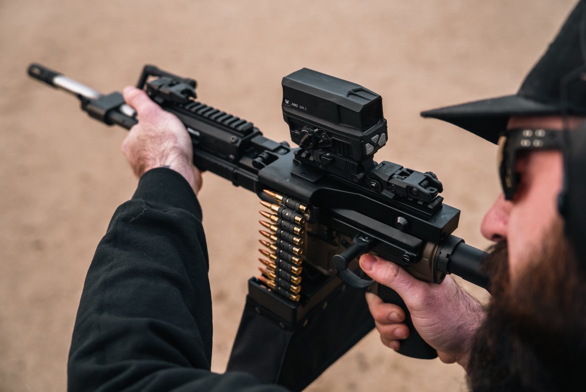 cloakInd's tweet image. Full auto Friday with the MFR56 BeltFed Upper! #cloak #Beltfed #fullauto