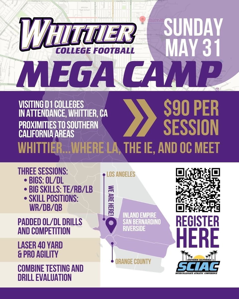 Whittier College Football tweet media