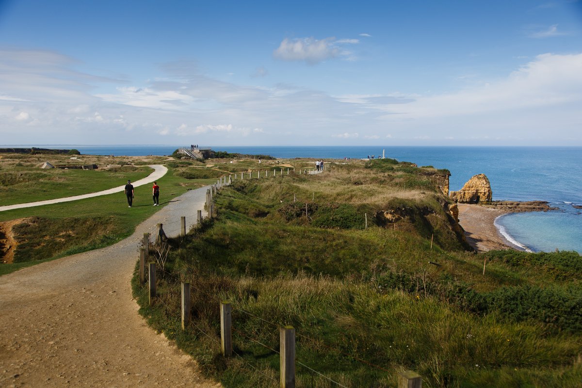 usabmc's tweet photo. 🚧 ABMC would like to advise visitors who plan to visit the Pointe Du Hoc Ranger Monument that the site is going through a major restoration project that will last until mid-2027.

⚠️ While ABMC is committed to maintaining access during the work, visitors should note the following changes: 

◽ The east side of the historic site (pathways, bunkers, ceremonial plaza, bocage overlook and crater bridge) is closed for construction until mid-October. 

◽ Public may access the west side of the historic site from the designated path.

◽ The main parking lot is available for cars only. A second parking lot is available for camping cars and busses.

◽ A temporary welcome office and public restrooms are available near the second parking lot.

◽ Veloroute follows a detour along the south side of the main parking lot.

🌐 Please refer to this page for the latest updates on closures: https://t.co/JmYhu7ZPcE