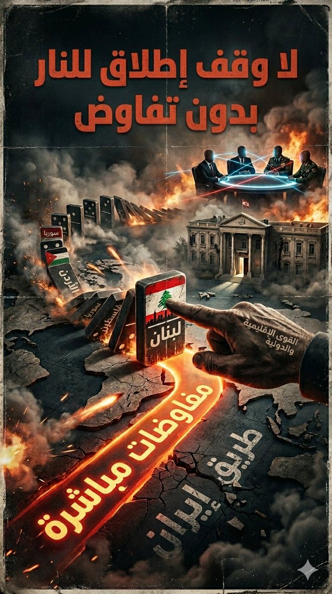 HizbTahrirLeb's tweet photo. ليست القضية فصل مسار إيران عن لبنان، أو تدخل باكستان وتمنُع ي.ه.و.د، بل القضية تآمر  القوى الدولية والإقليمية، ورضا من السلطة اللبنانية، بعدم وقف إطلاق النار إلا بعد الدخول الرسمي للبنان في مسار التفاوض المباشر مع الكيان!
وهو عمل مرفوض ومسار مدان، ولا يُمثلنا والمسلمين في #لبنان https://t.co/0IKtfTrnJ0