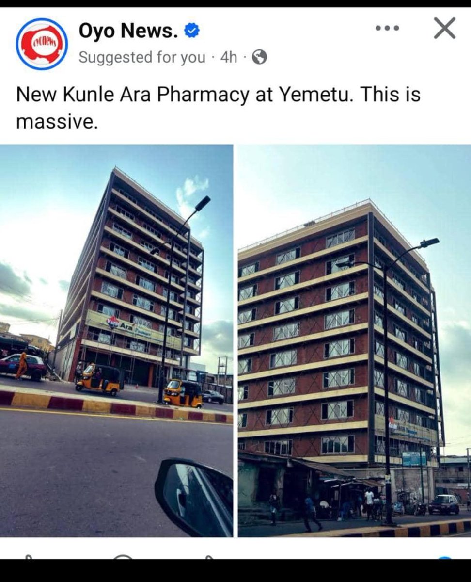 holuhalex's tweet photo. New Kunle Ara Pharmacy and Supermarket located at Yemetu. 

Massive https://t.co/CZY77zdzzX