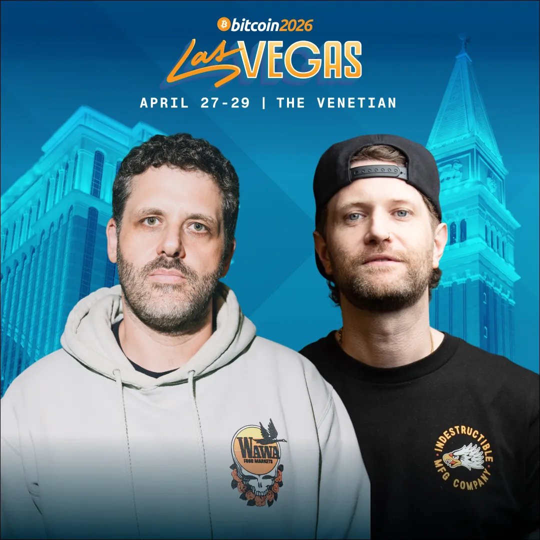 TheBitcoinConf's tweet photo. CO-HOSTS OF THE BOYSCAST RYAN LONG &amp; DANNY POLISHCHUK ARE SPEAKING AT BITCOIN 2026 🚀

We can't wait for this one! 🙌 https://t.co/t0nXkcJCQP