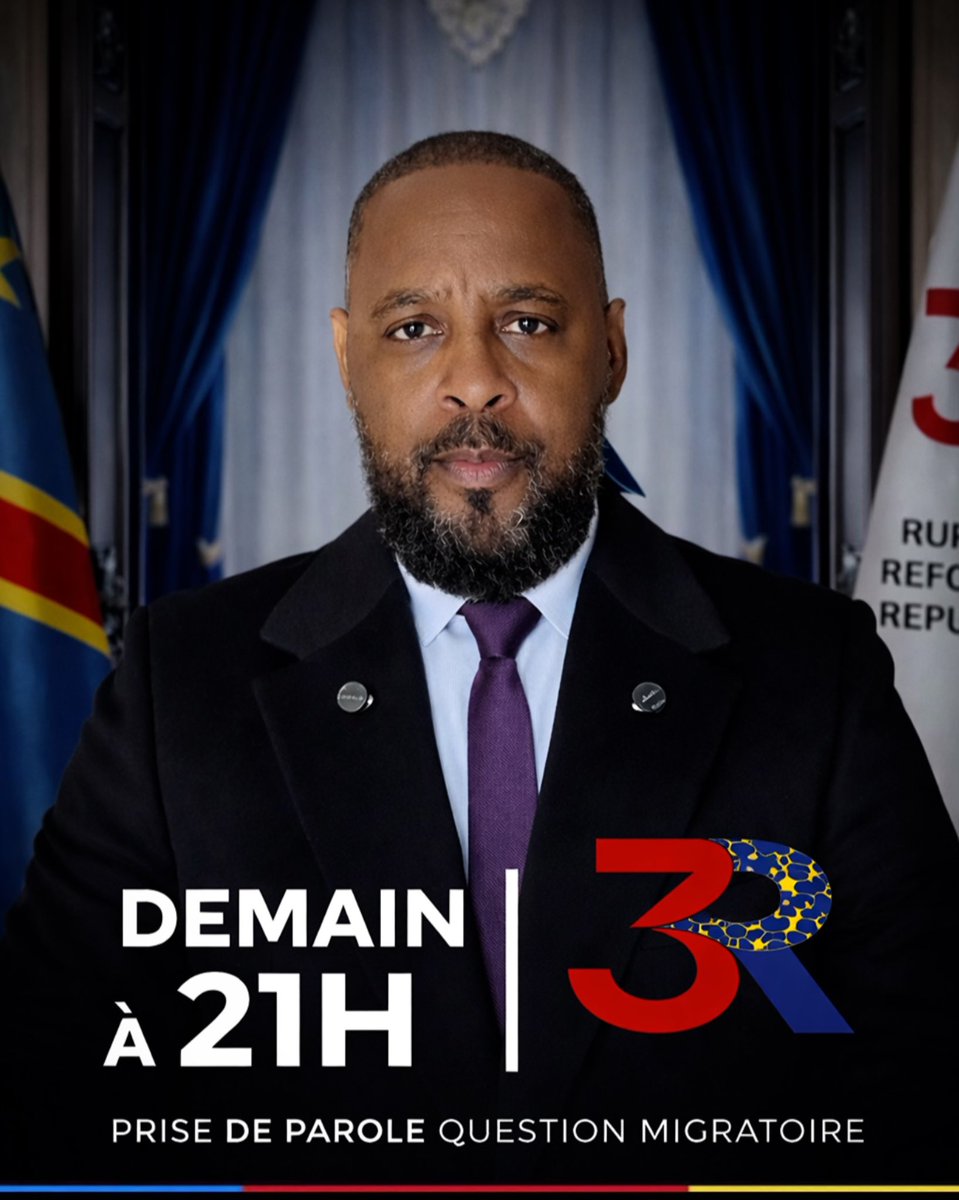 Rejoignez-nous demain à 21 heures pour notre adresse politique <a href="/3RDRC/">3R</a> sur la question migratoire, devenue aujourd’hui un enjeu de souveraineté nationale.

Il ne saurait être question d’accepter, dans le silence et l’opacité, le transfert sur notre sol de populations issues des