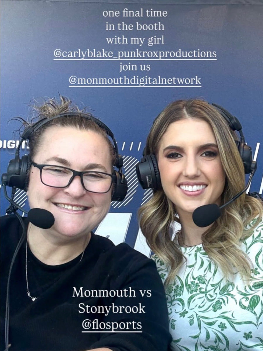 One last Monmouth game together for this year! So much fun sharing the booth with my girl <a href="/stefmanisero/">Stef Manisero</a>! @monmouthdigitalnetwork <a href="/flosports/">FloSports</a>