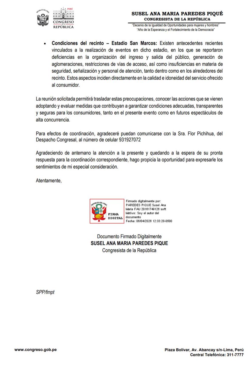 Susel Paredes tweet media