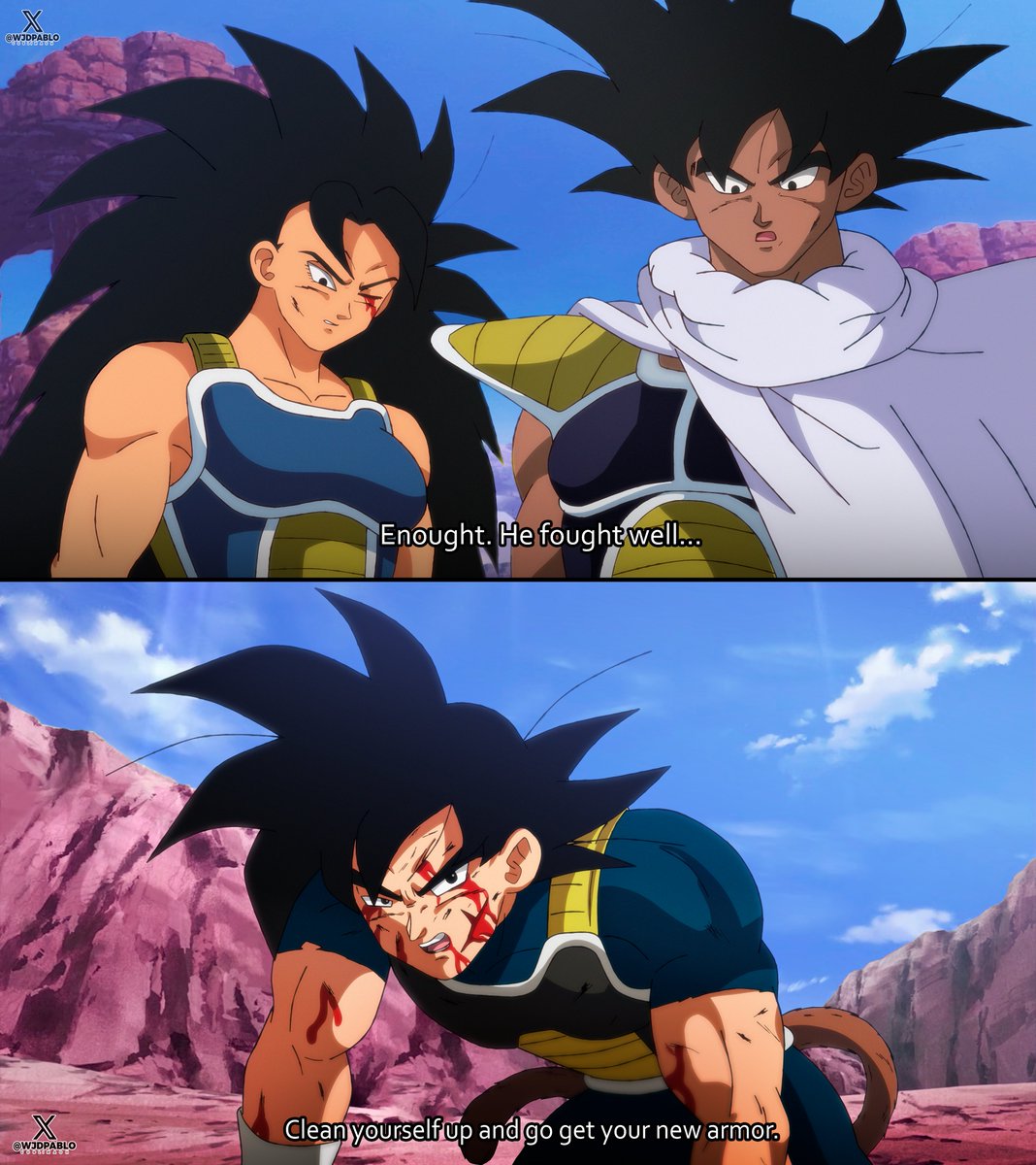 The origin of Bardock, or at least of his X scar
