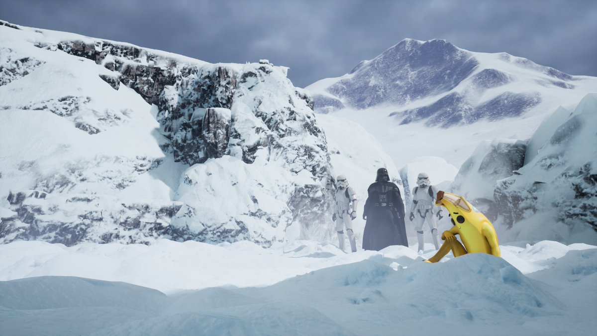 ReaperzUEFN's tweet image. I love how sometimes you can't tell if its Fortnite. 
(showing off a Snow Material I made)
#UEFN #Fortnite #Starwars