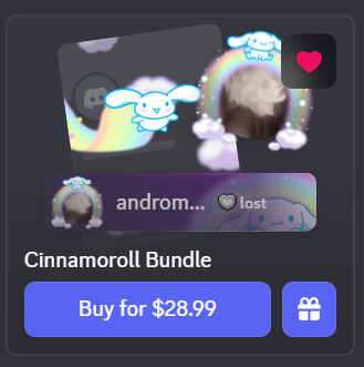 andrxmedaVT's tweet photo. ughhhh i wish i could get a free discord cinnamoroll bundleeeeeee. i could really use a free discord cinnamoroll bundle right noww mann fuckkkkkk https://t.co/mtAOsKwquZ