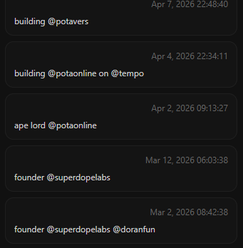 <a href="/EnshrinedDEX/">Enshrined</a> <a href="/potavers/">POTA</a> <a href="/tempo/">Tempo</a> I'm very disappointed in you guys for backing the most obvious bundled scam farm in existence. Especially as your first Accelerator partner, I'd have expected to you do a little more than basic research into who you are giving a voice.