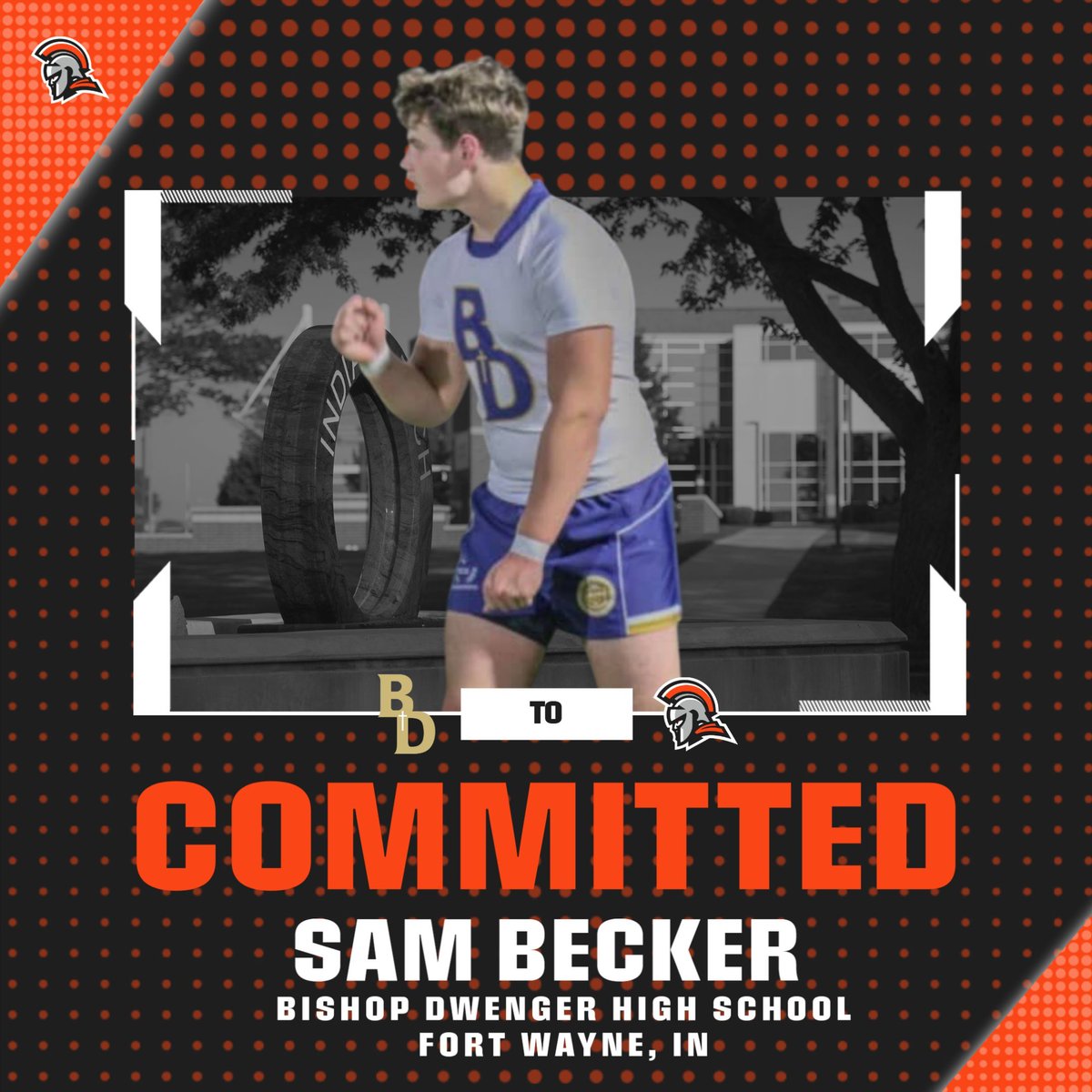 InTechMRugby's tweet photo. Indiana Tech Rugby welcomes Sam Becker to the Warrior family.

A product of Bishop Dwenger Rugby, Sam will study Criminal Justice and bring a stoutness to the backline for the next wave of Warriors. https://t.co/CgAEnM3Q2d