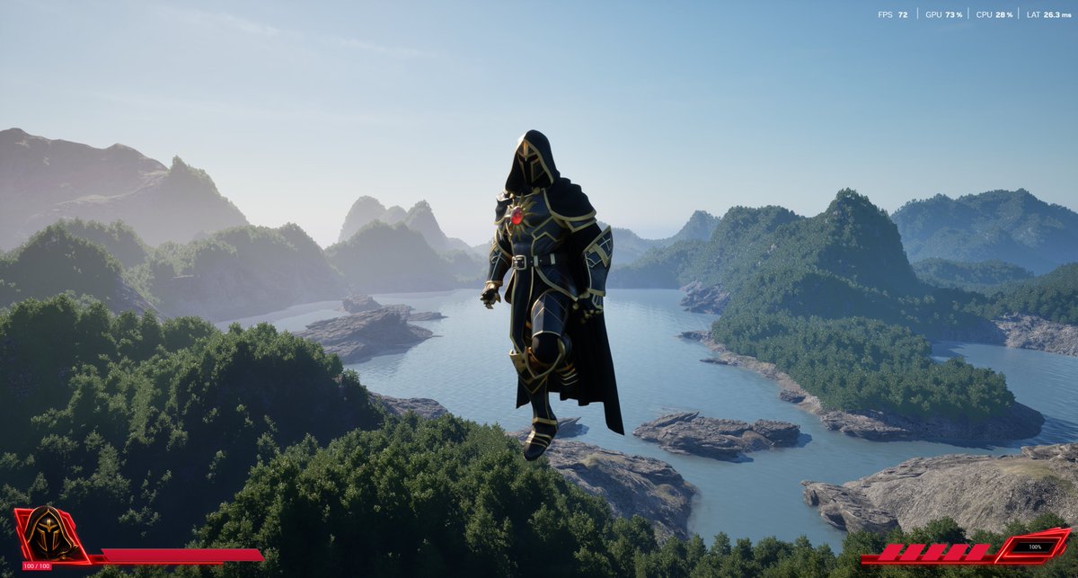 SupraDominus's tweet photo. What you’re seeing here is still extremely unoptimized yet it’s already holding a steady 70+ FPS at an upscaled 4K resolution, which is a huge milestone as a baseline, especially in such a dense forest region. The trees alone haven’t undergone geometry optimization yet, with further improvements planned across the entire tree spawner system. Many other meshes and textures are also set for refinement. As the network continues to expand, so too will its performance, scale, and visual fidelity.