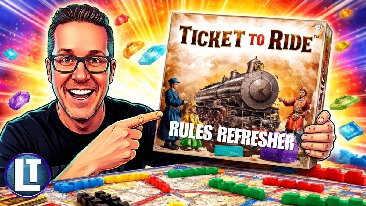 LegendaryTacti1's tweet image. Need a quick refresher on how to play the board game Ticket to Ride? This fast rules overview walks through the core gameplay, setup, turn actions, and end-game scoring so you can get trains on the board in minutes. #tickettoride youtu.be/Iod2zvU75iU