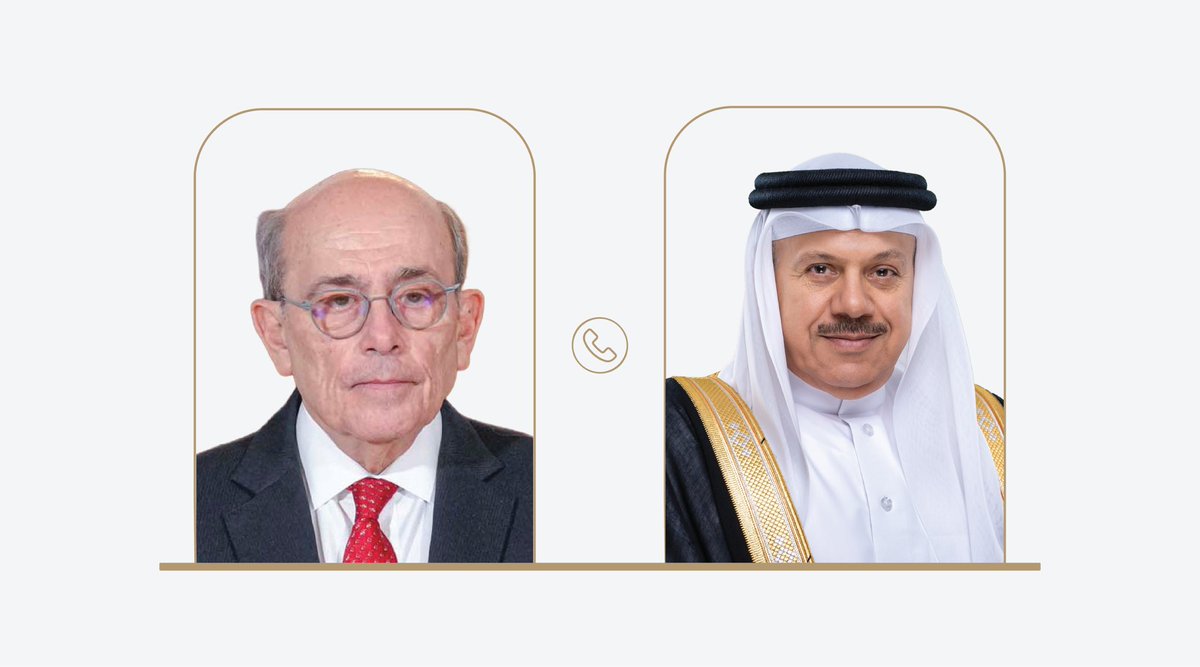 bahdiplomatic's tweet photo. وزير الخارجية يتلقى اتصالاً هاتفياً من وزير الخارجية في جمهورية بيرو

https://t.co/Vxl7kKItEr https://t.co/gdhJQqPqZN