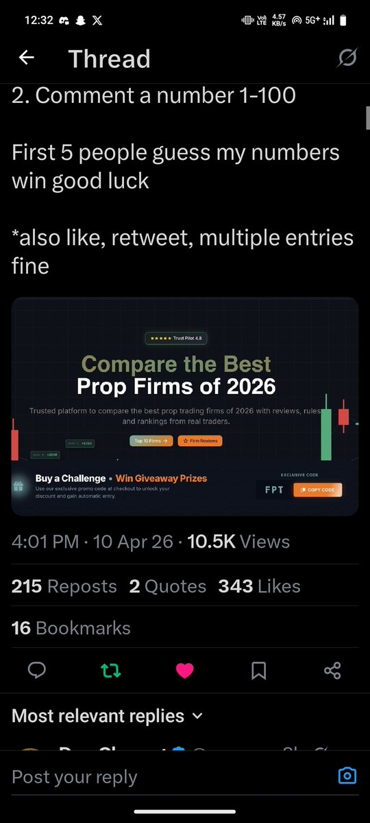 Propfirms review 🎁🎉🎊🔥 tweet media