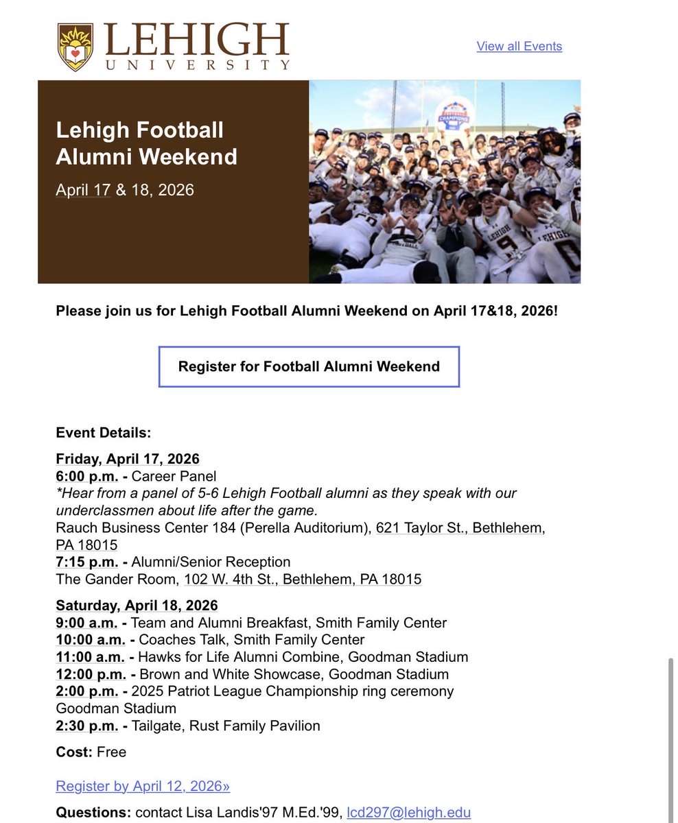 Lehigh Football Partnership tweet media