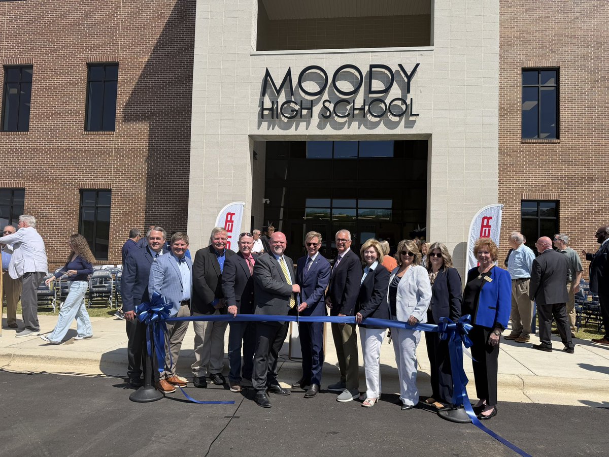 egmackey's tweet photo. #ALBOE VP @MarieMa80810677 and I attended the ribbon cutting for the new @moodyhighsccboe today, part of the @sccboe https://t.co/QJTgSAdSdZ